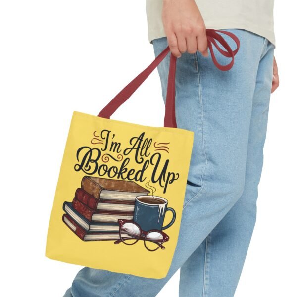 Book Lover Tote Bag - "I'm All Booked Up" - Perfect for Readers & Gift Giving - Image 15