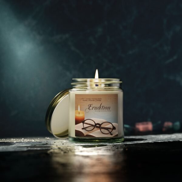 Erudition Scented Candle - Coconut Apricot Wax (4oz, 9oz) - Perfect for Learning & Relaxation - Image 12