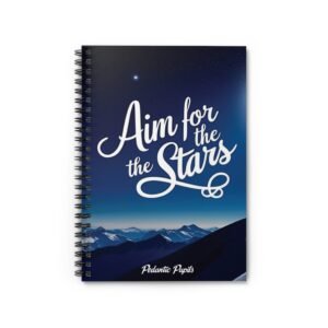 Inspirational Spiral Notebook - 'Aim for the Stars'