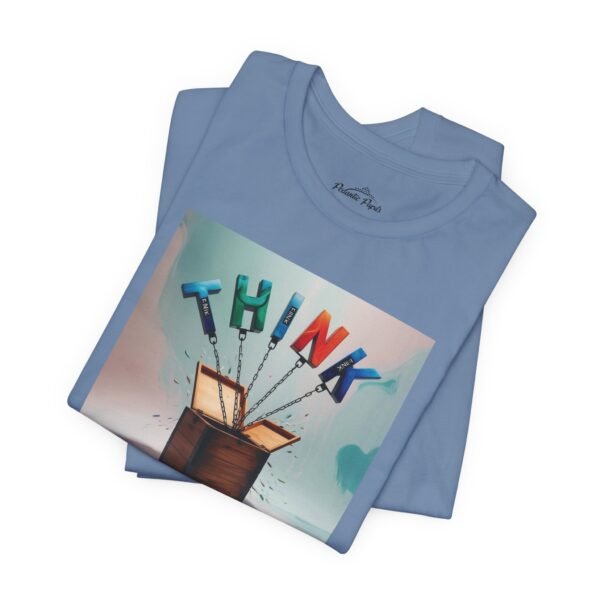 Inspirational Unisex Jersey Tee – "THINK" Graphic - Image 11