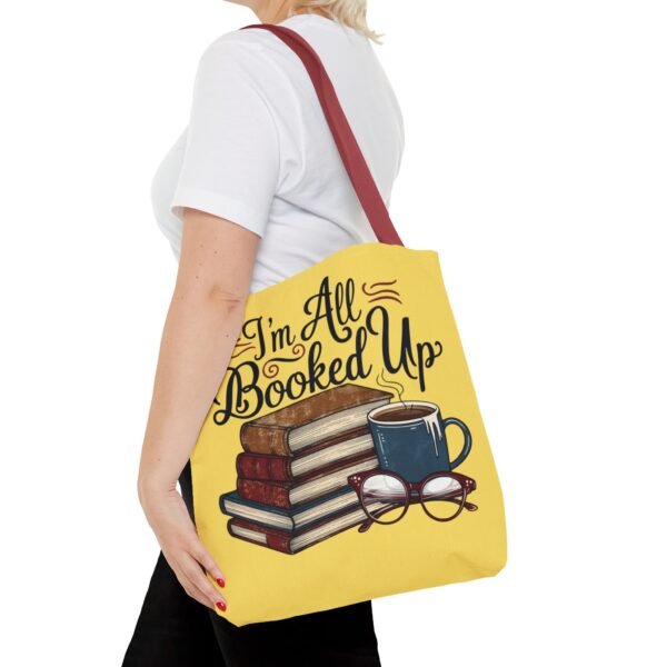 Book Lover Tote Bag - "I'm All Booked Up" - Perfect for Readers & Gift Giving - Image 20