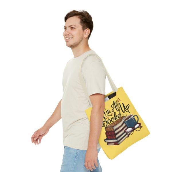 Book Lover Tote Bag - "I'm All Booked Up" - Perfect for Readers & Gift Giving - Image 43