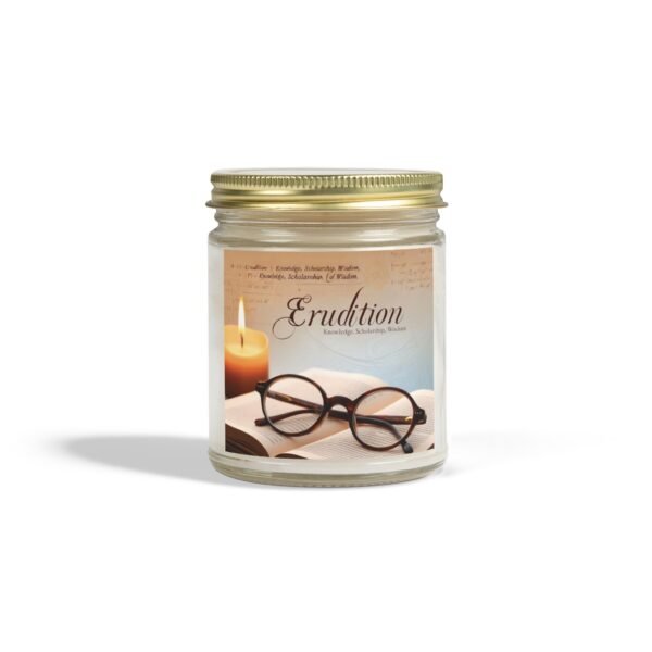 Erudition Scented Candle - Coconut Apricot Wax (4oz, 9oz) - Perfect for Learning & Relaxation - Image 57