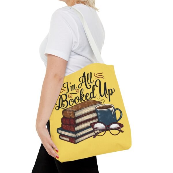 Book Lover Tote Bag - "I'm All Booked Up" - Perfect for Readers & Gift Giving - Image 32