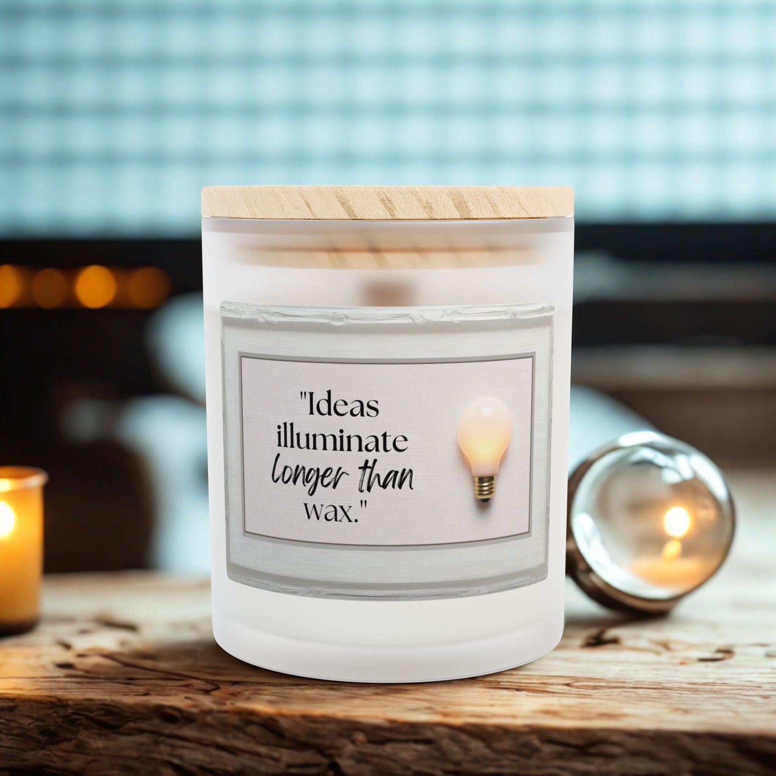 Inspirational Frosted Glass Candle - 11oz | Perfect Gift for Home Décor & Relaxation - Image 17