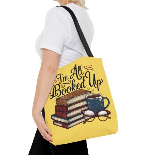 Book Lover Tote Bag - "I'm All Booked Up" - Perfect for Readers & Gift Giving - Image 12
