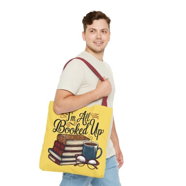 Book Lover Tote Bag - "I'm All Booked Up" - Perfect for Readers & Gift Giving - Image 23