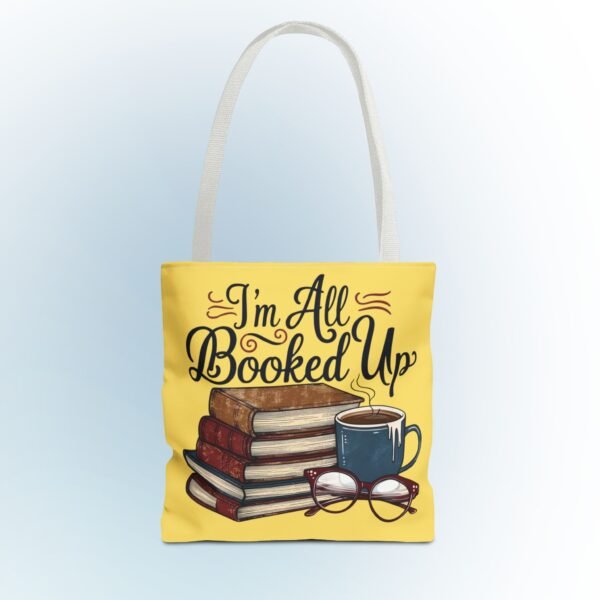Book Lover Tote Bag - "I'm All Booked Up" - Perfect for Readers & Gift Giving - Image 25