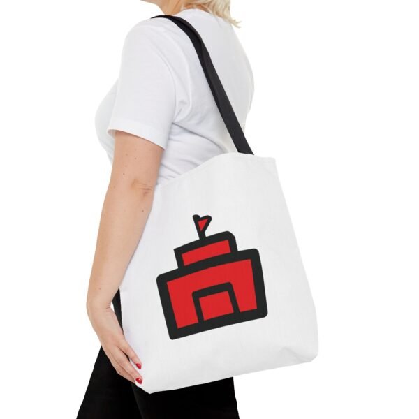 Stylish Red Castle Tote Bag – Perfect for Everyday Use and Gift Giving - Image 5