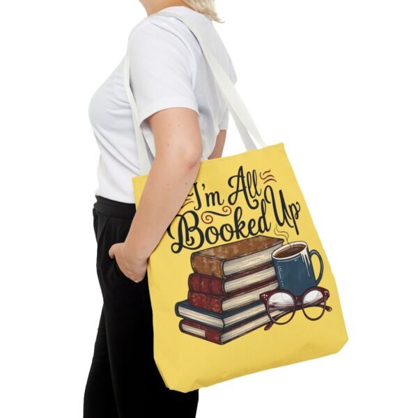 Book Lover Tote Bag - "I'm All Booked Up" - Perfect for Readers & Gift Giving - Image 36