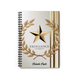 Excellence Spiral Notebook for Students | Pedantic Pupils Design