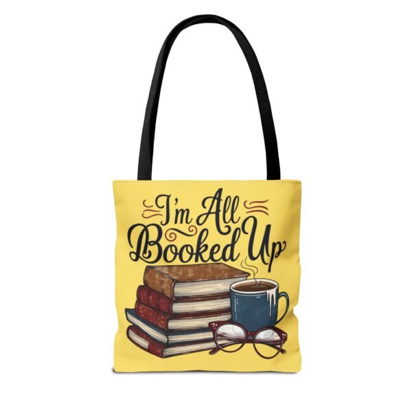 Book Lover Tote Bag - "I'm All Booked Up" - Perfect for Readers & Gift Giving - Image 6