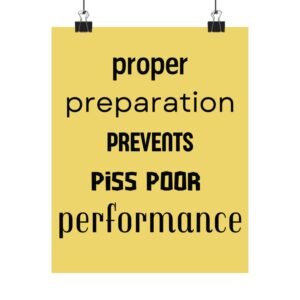 Motivational Matte Vertical Posters - Prep for Success