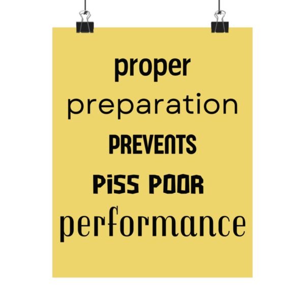 Motivational Matte Vertical Posters - Prep for Success