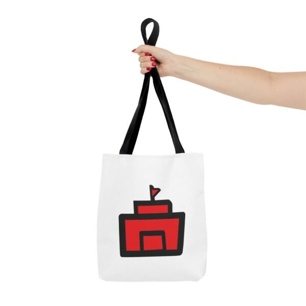 Stylish Red Castle Tote Bag – Perfect for Everyday Use and Gift Giving - Image 3