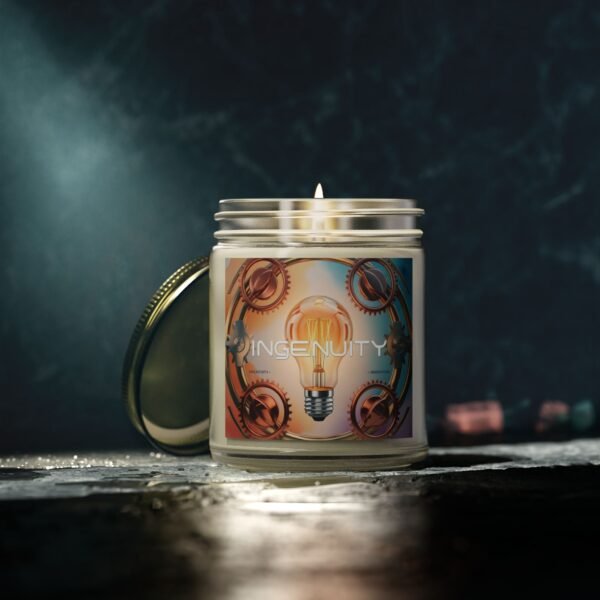 Ingenuity Scented Candle - Coconut Apricot Wax (4oz, 9oz) - Perfect Gift for Innovators & Creatives - Image 48