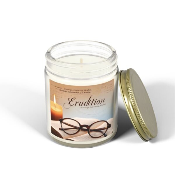 Erudition Scented Candle - Coconut Apricot Wax (4oz, 9oz) - Perfect for Learning & Relaxation - Image 50