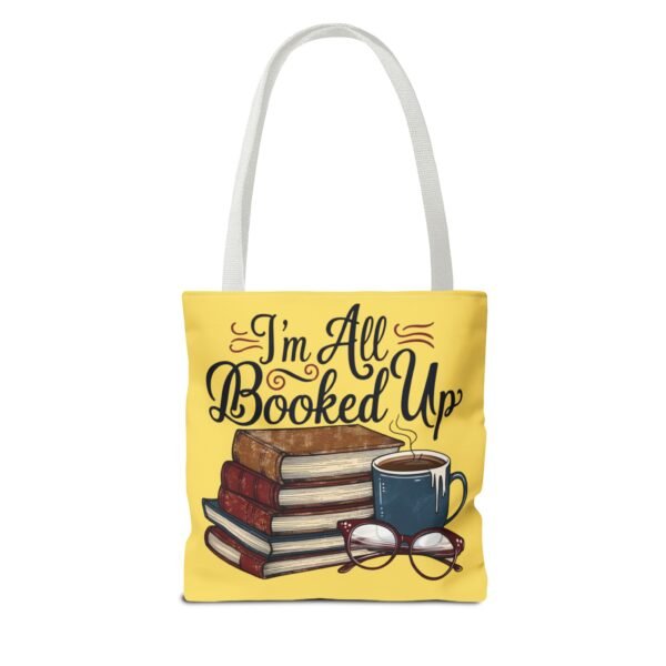 Book Lover Tote Bag - "I'm All Booked Up" - Perfect for Readers & Gift Giving - Image 26