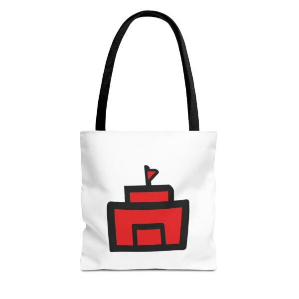 Stylish Red Castle Tote Bag – Perfect for Everyday Use and Gift Giving - Image 2