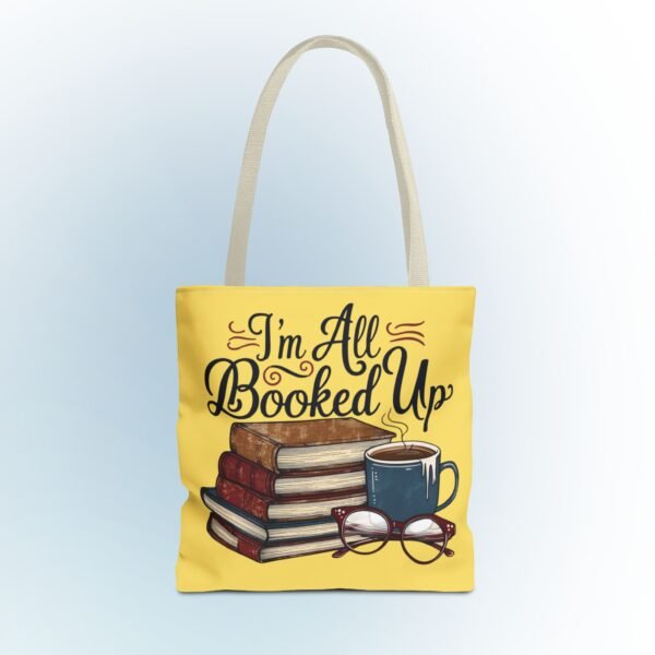 Book Lover Tote Bag - "I'm All Booked Up" - Perfect for Readers & Gift Giving - Image 41