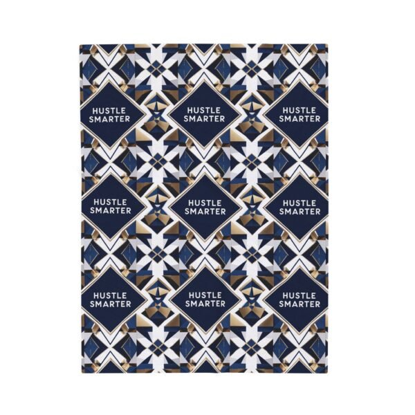 Velveteen Plush Blanket - Geometric Ambition Design - Hustle Smarter - Luxury Home Decor - Image 9