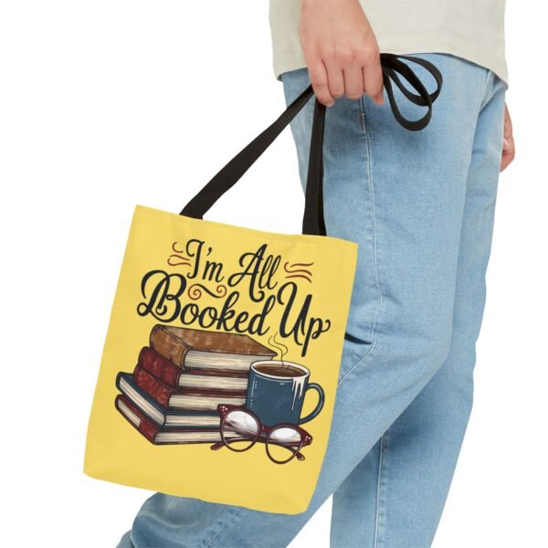 Book Lover Tote Bag - "I'm All Booked Up" - Perfect for Readers & Gift Giving - Image 7