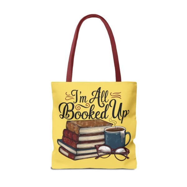 Book Lover Tote Bag - "I'm All Booked Up" - Perfect for Readers & Gift Giving - Image 22