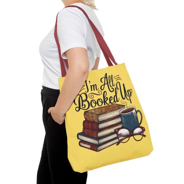 Book Lover Tote Bag - "I'm All Booked Up" - Perfect for Readers & Gift Giving - Image 24