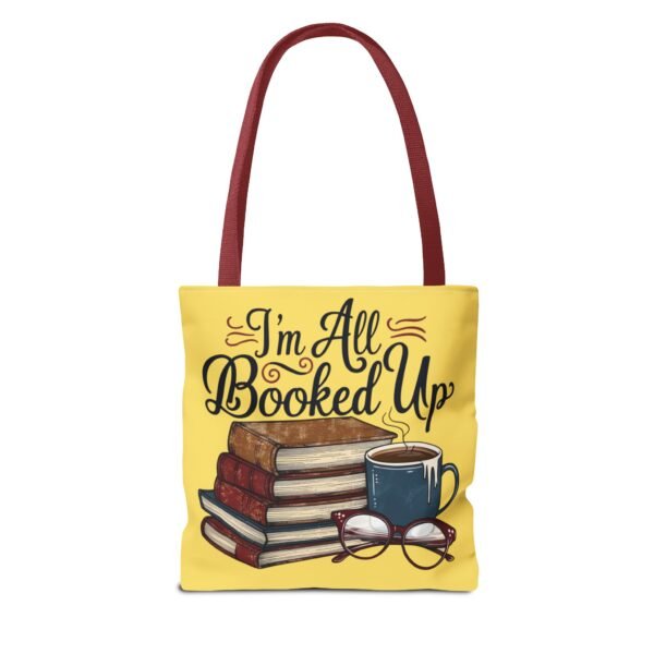 Book Lover Tote Bag - "I'm All Booked Up" - Perfect for Readers & Gift Giving - Image 14