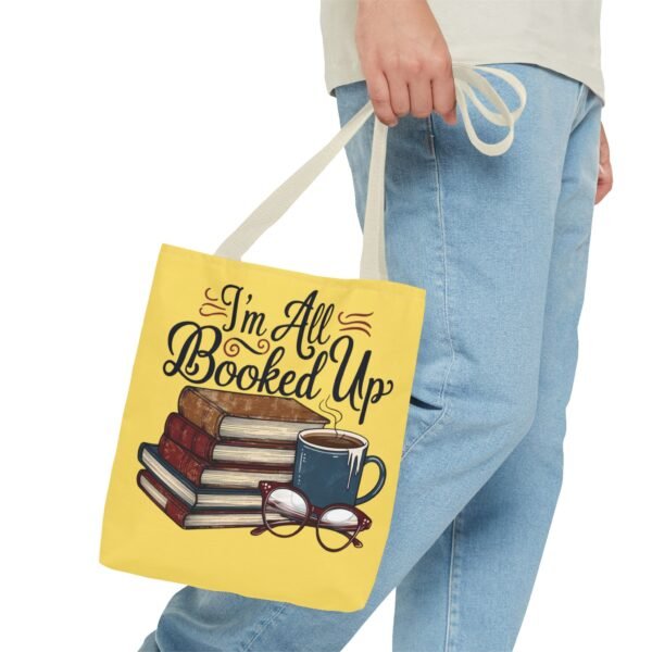 Book Lover Tote Bag - "I'm All Booked Up" - Perfect for Readers & Gift Giving - Image 39
