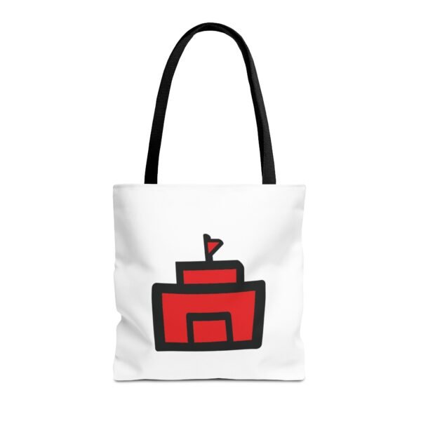 Stylish Red Castle Tote Bag – Perfect for Everyday Use and Gift Giving - Image 4