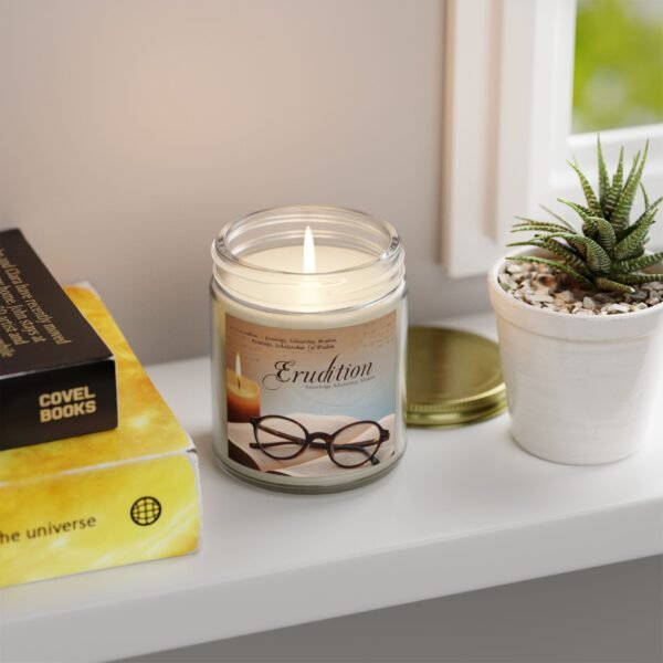 Erudition Scented Candle - Coconut Apricot Wax (4oz, 9oz) - Perfect for Learning & Relaxation - Image 39
