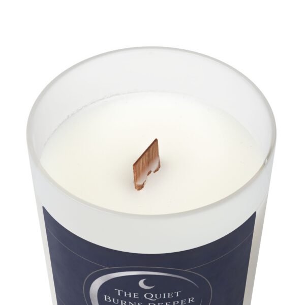 Midnight Serenity Candle - 11oz Frosted Glass with Wooden Lid - Image 36