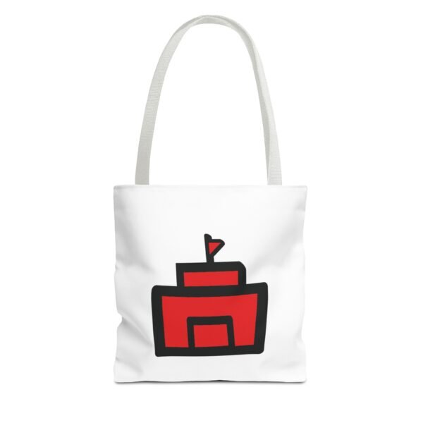 Stylish Red Castle Tote Bag – Perfect for Everyday Use and Gift Giving - Image 8