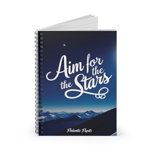Inspirational Spiral Notebook - 'Aim for the Stars' - Image 2