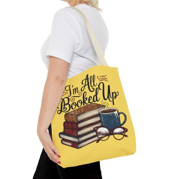 Book Lover Tote Bag - "I'm All Booked Up" - Perfect for Readers & Gift Giving - Image 44