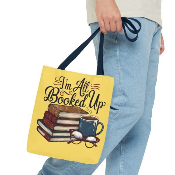 Book Lover Tote Bag - "I'm All Booked Up" - Perfect for Readers & Gift Giving - Image 51
