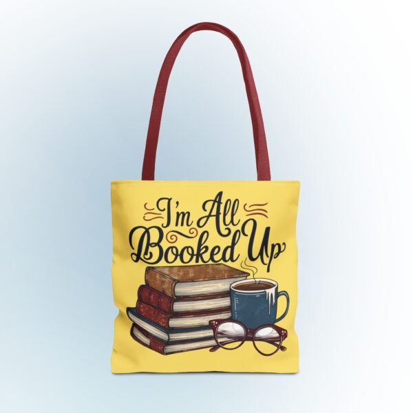Book Lover Tote Bag - "I'm All Booked Up" - Perfect for Readers & Gift Giving - Image 17