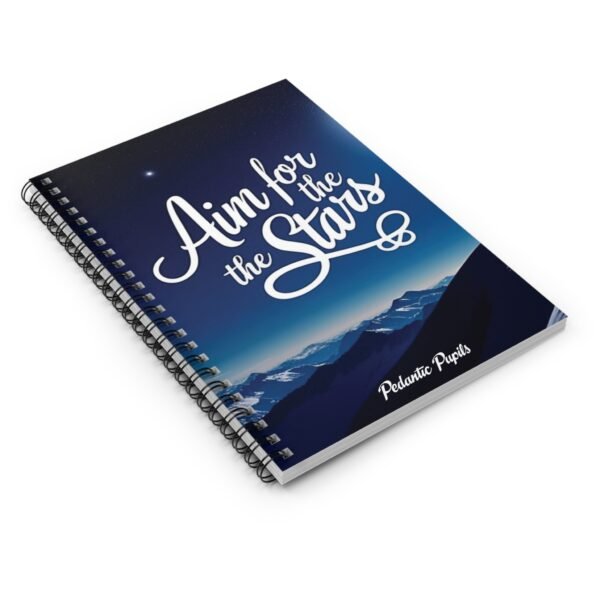 Inspirational Spiral Notebook - 'Aim for the Stars' - Image 3