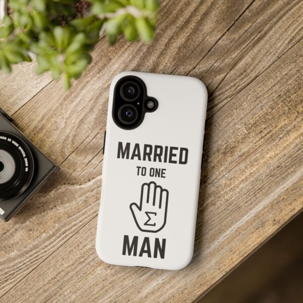 "Married to one 'Hand-Sum' Man" - Tough Phone Case - Image 8