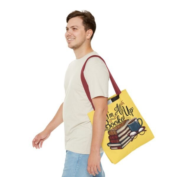 Book Lover Tote Bag - "I'm All Booked Up" - Perfect for Readers & Gift Giving - Image 19