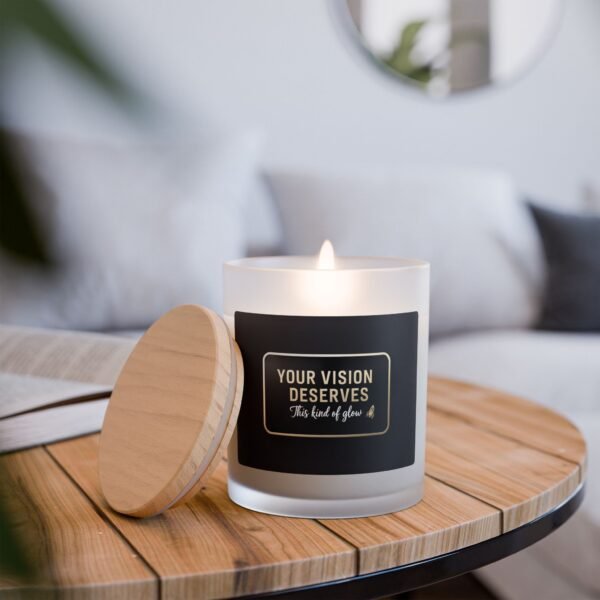 Frosted Glass Candle - Your Vision Deserves This Kind of Glow, 11oz - Image 24