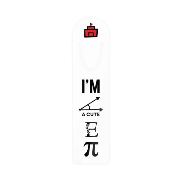 Cute Math Bookmark - I'm a Cutie Pie | Stainless Steel Page Marker - Image 2