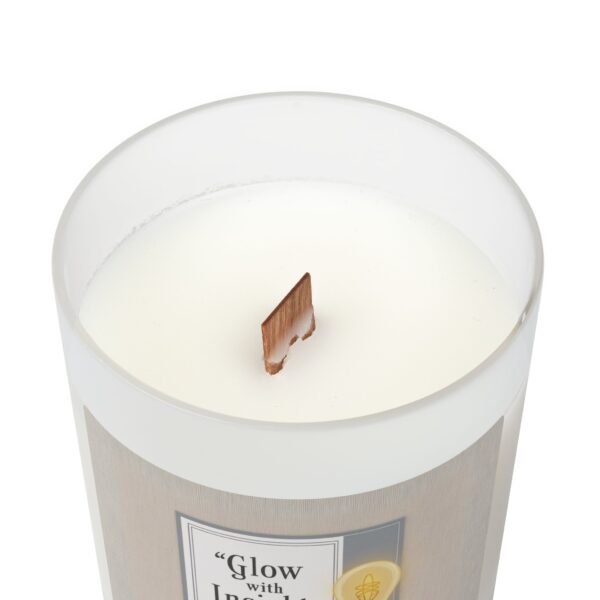 Inspirational Frosted Glass Candle - 11oz "Glow with Insight, Not Ego" - Image 14