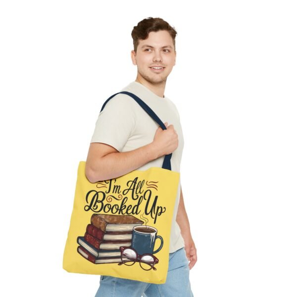 Book Lover Tote Bag - "I'm All Booked Up" - Perfect for Readers & Gift Giving - Image 59