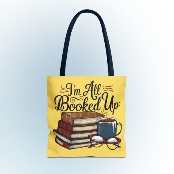 Book Lover Tote Bag - "I'm All Booked Up" - Perfect for Readers & Gift Giving - Image 53