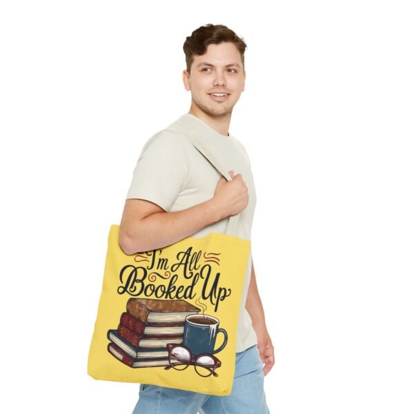 Book Lover Tote Bag - "I'm All Booked Up" - Perfect for Readers & Gift Giving - Image 47