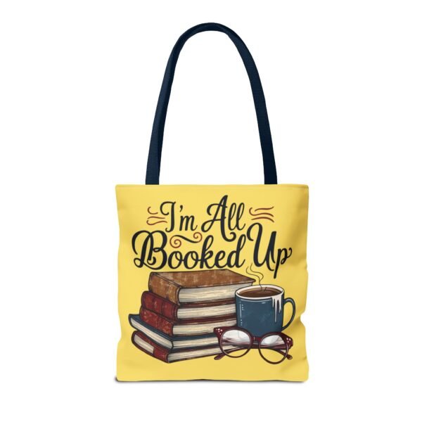 Book Lover Tote Bag - "I'm All Booked Up" - Perfect for Readers & Gift Giving - Image 54