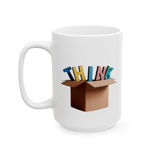 Creative Thinking Ceramic Mug - 11oz & 15oz - Perfect for Office or Home - Image 3
