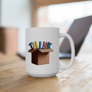 Creative Thinking Ceramic Mug - 11oz & 15oz - Perfect for Office or Home